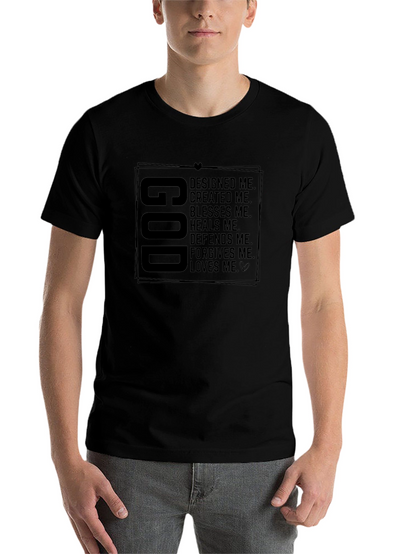 God Designed Me Graphic Tee - Religious Inspired Shirt