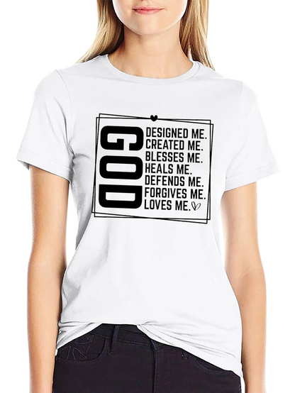 God Designed Me Graphic Tee - Religious Inspired Shirt