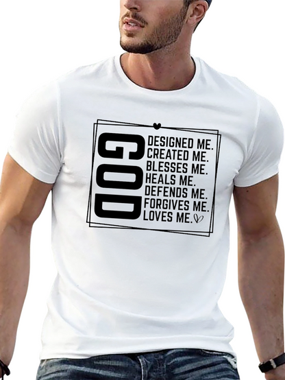 God Designed Me Graphic Tee - Religious Inspired Shirt