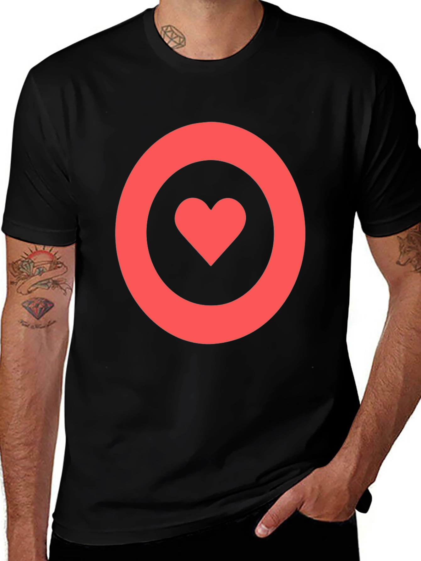 Heart Target T-Shirt - Love On Point