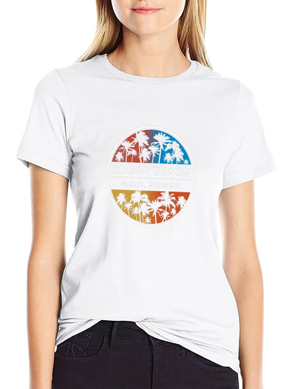 Sugar Beach Maui Hawaii Black T-Shirt