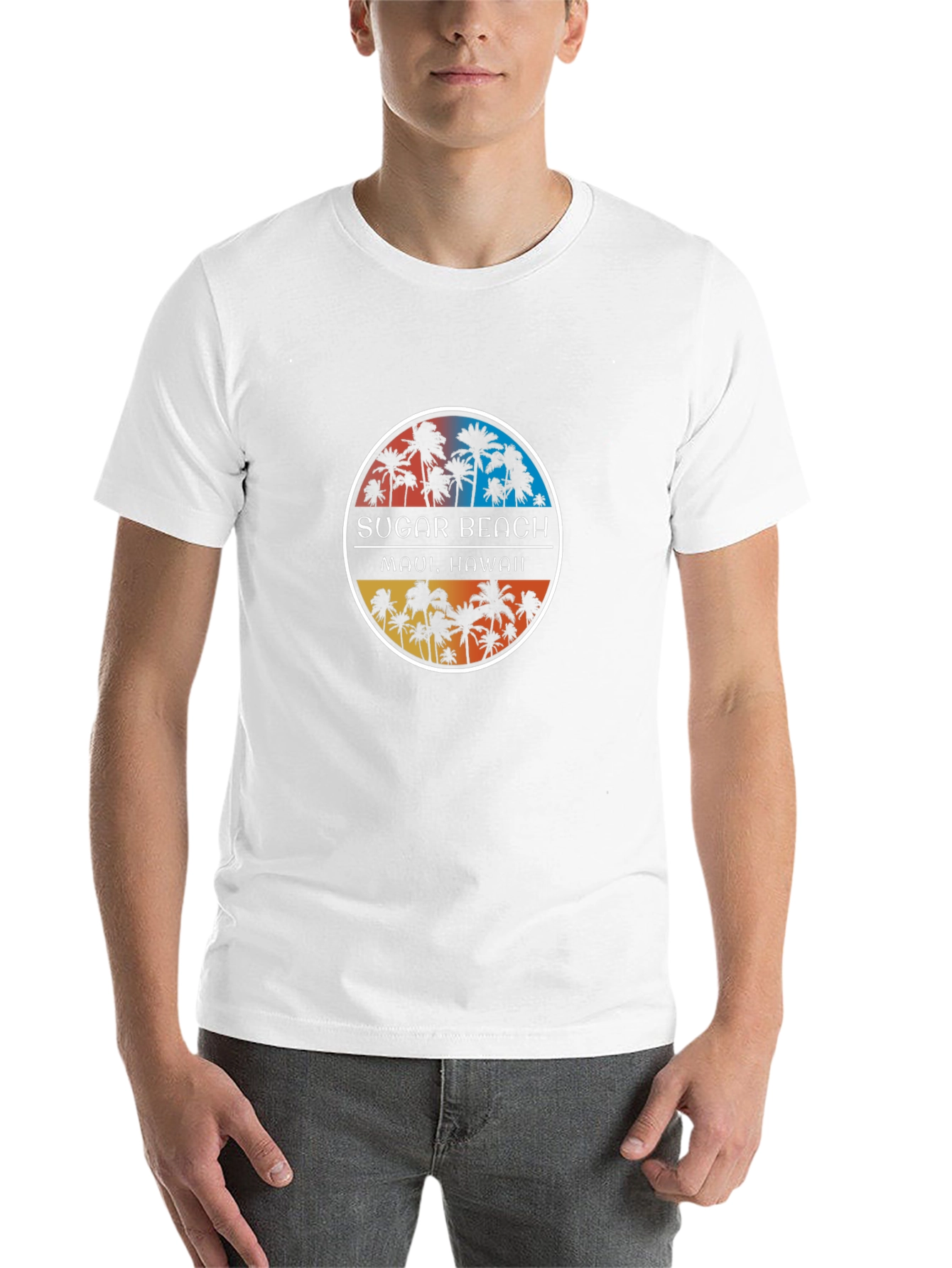 Sugar Beach Maui Hawaii Black T-Shirt