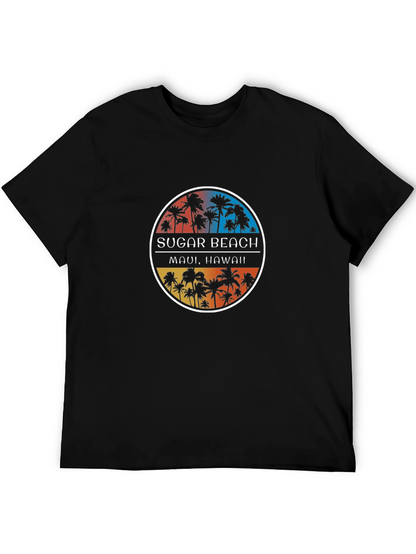 Sugar Beach Maui Hawaii Black T-Shirt