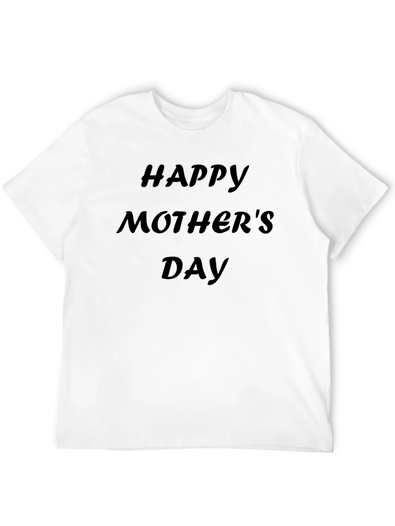 Happy Mothers Day T-Shirt - Black