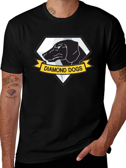 Diamond Dogs Graphic Black T-Shirt