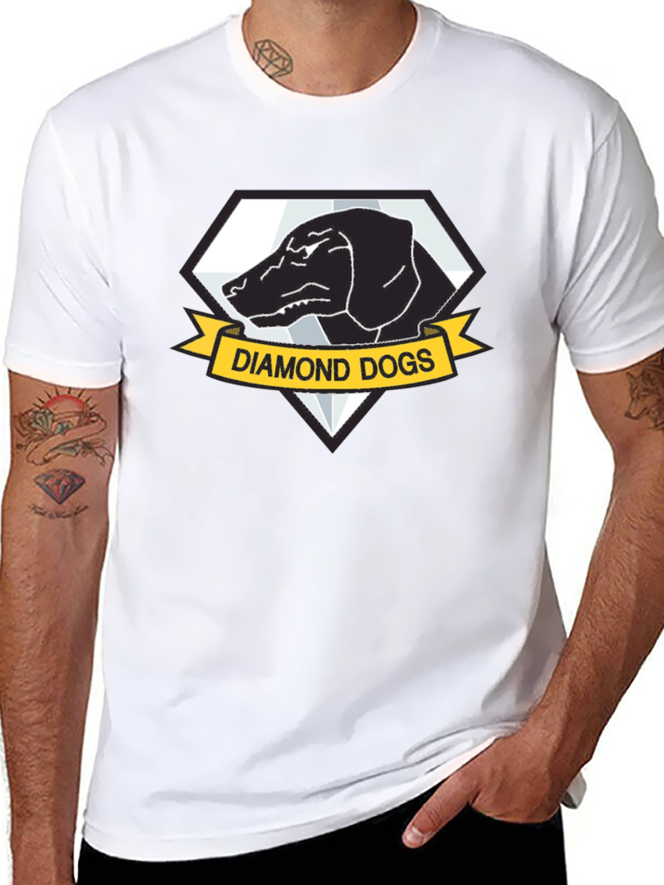 Diamond Dogs Graphic Black T-Shirt