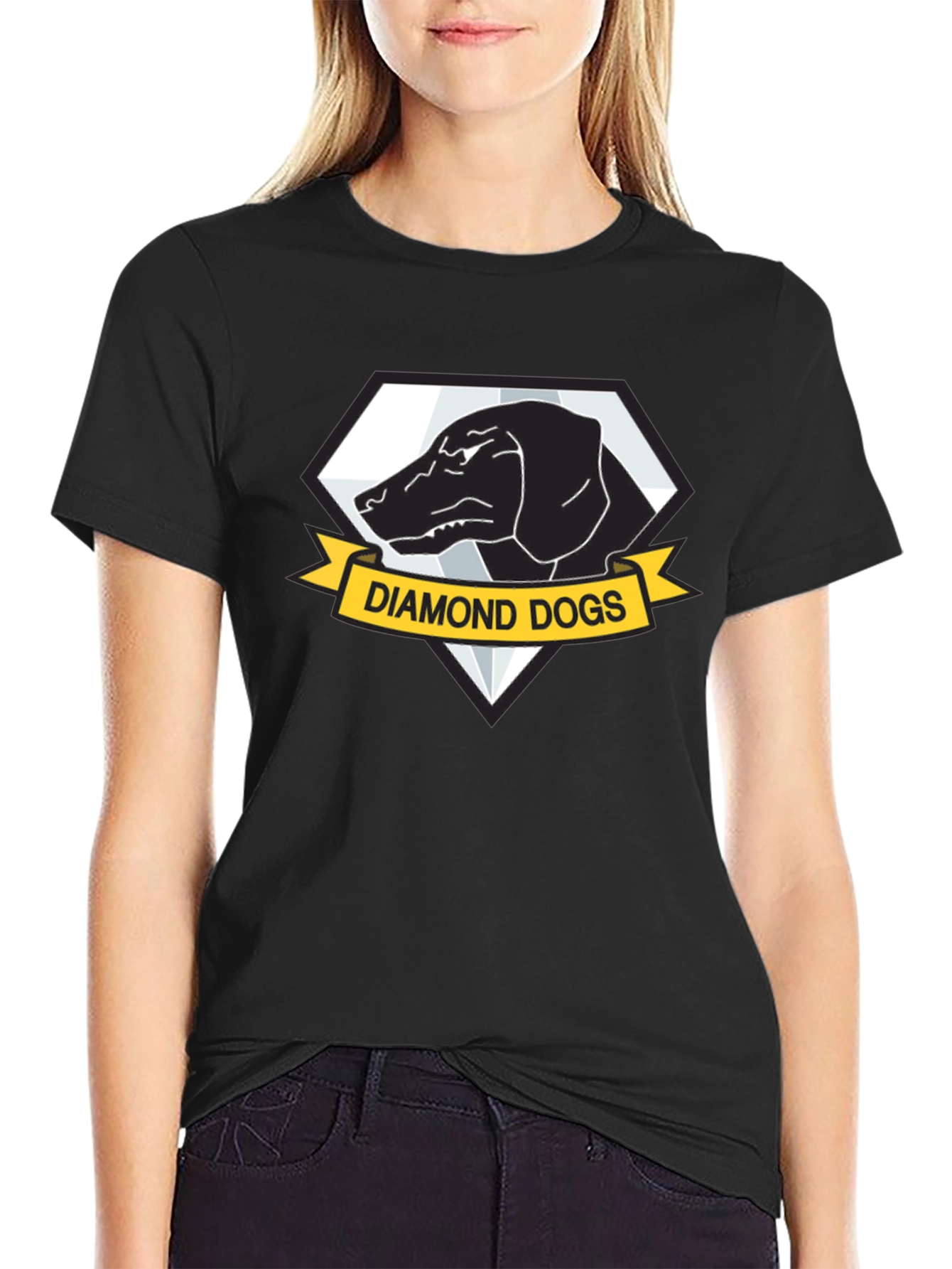 Diamond Dogs Graphic Black T-Shirt