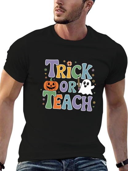 Trick or Teach Halloween Teacher T-Shirt