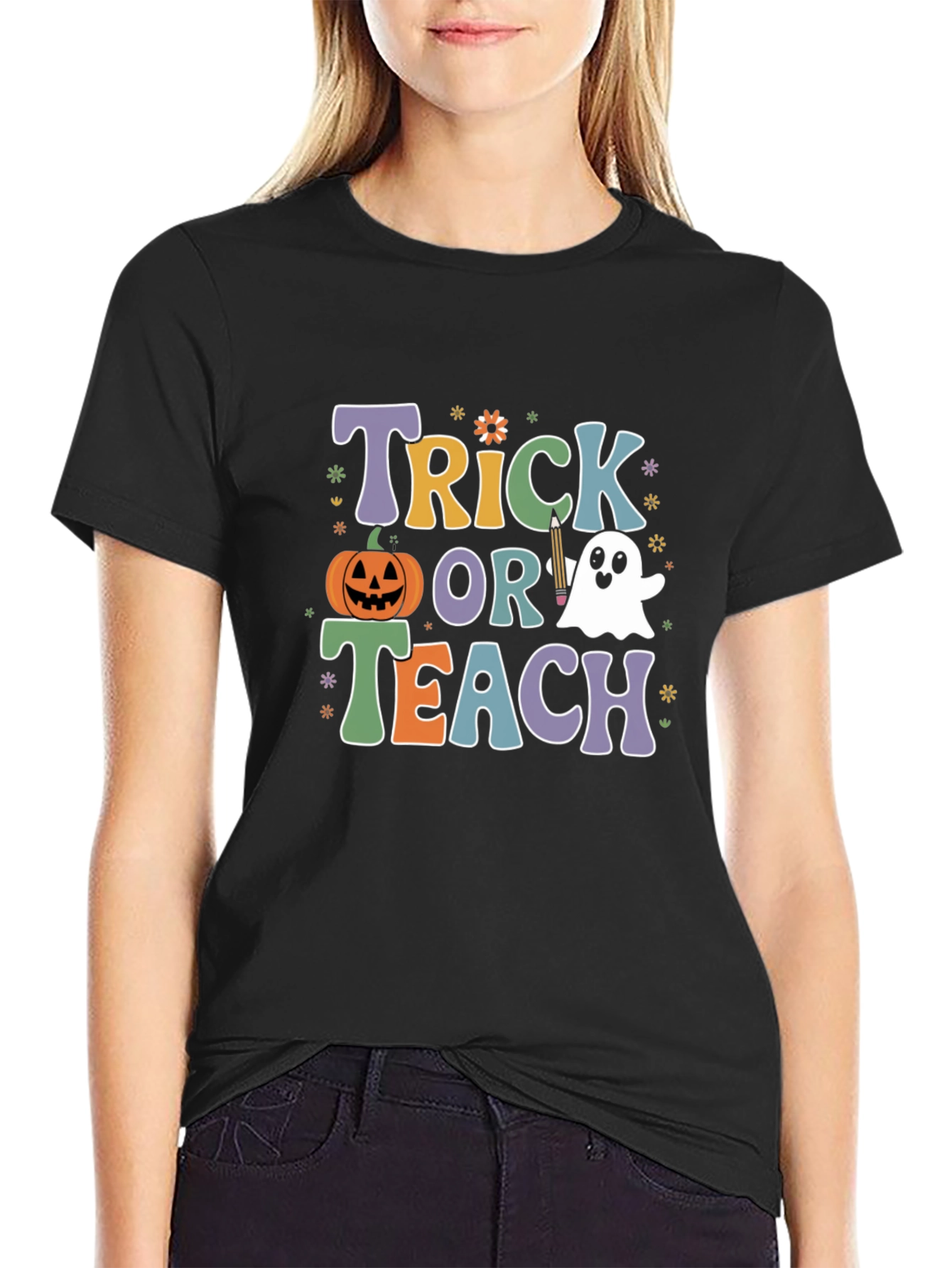 Trick or Teach Halloween Teacher T-Shirt