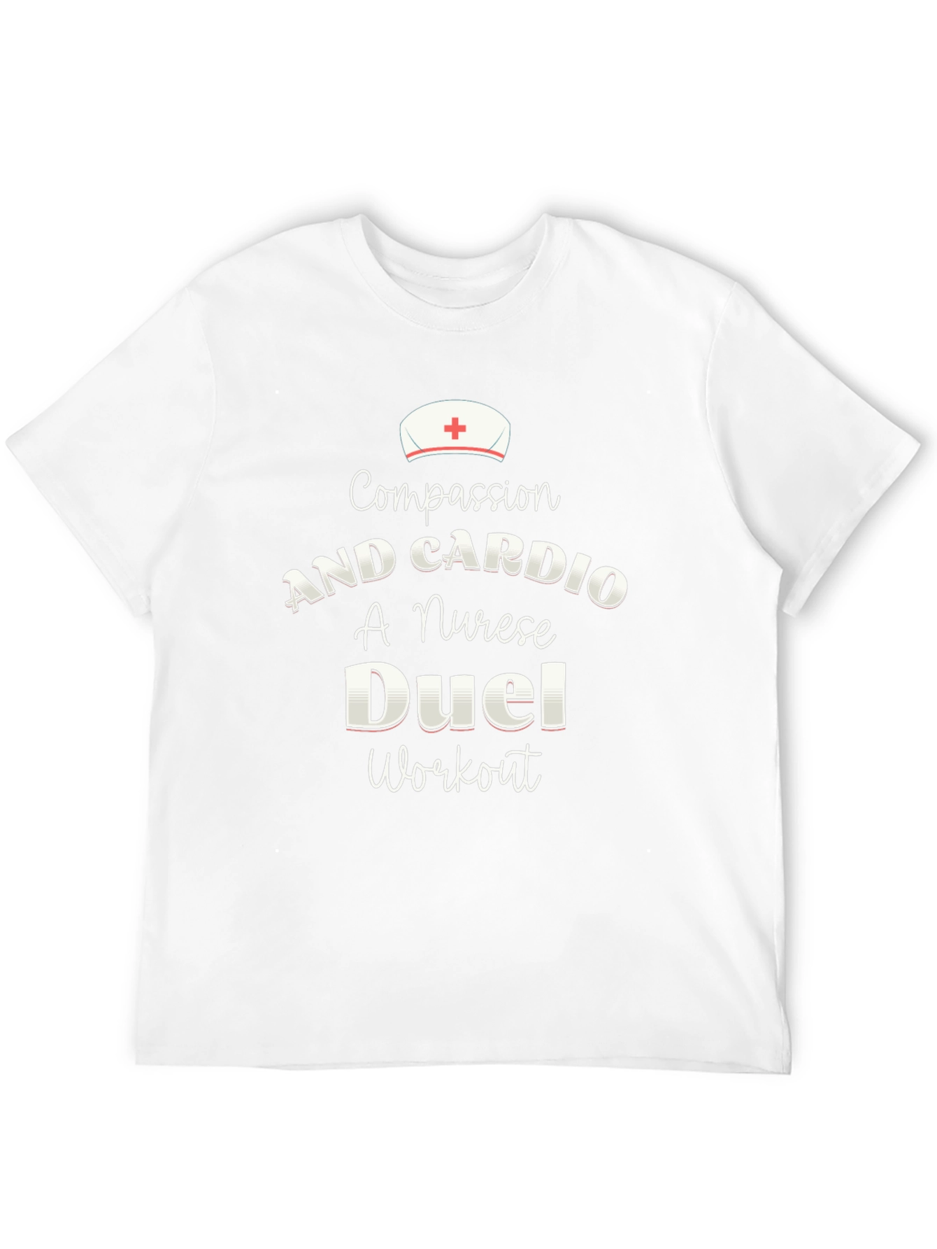 Compassion & Cardio Nurse Workout T-Shirt