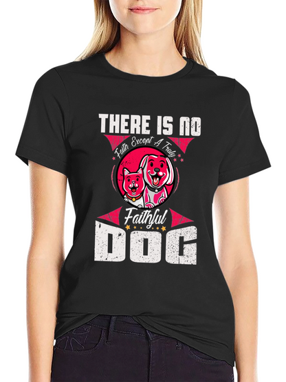 Faithful Dog Graphic T-Shirt - Unisex Black Tee