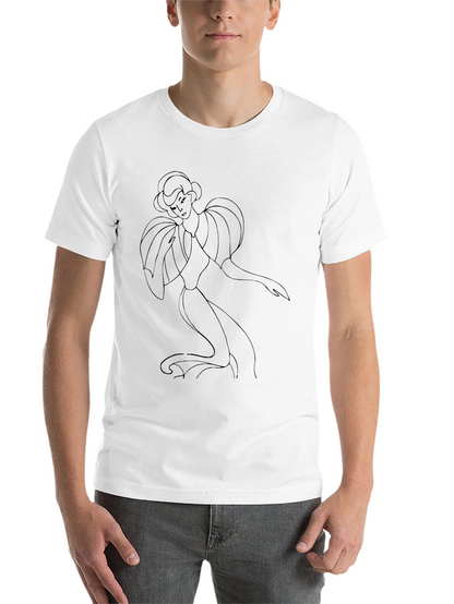 Elegant Lady Graphic Tee - Black