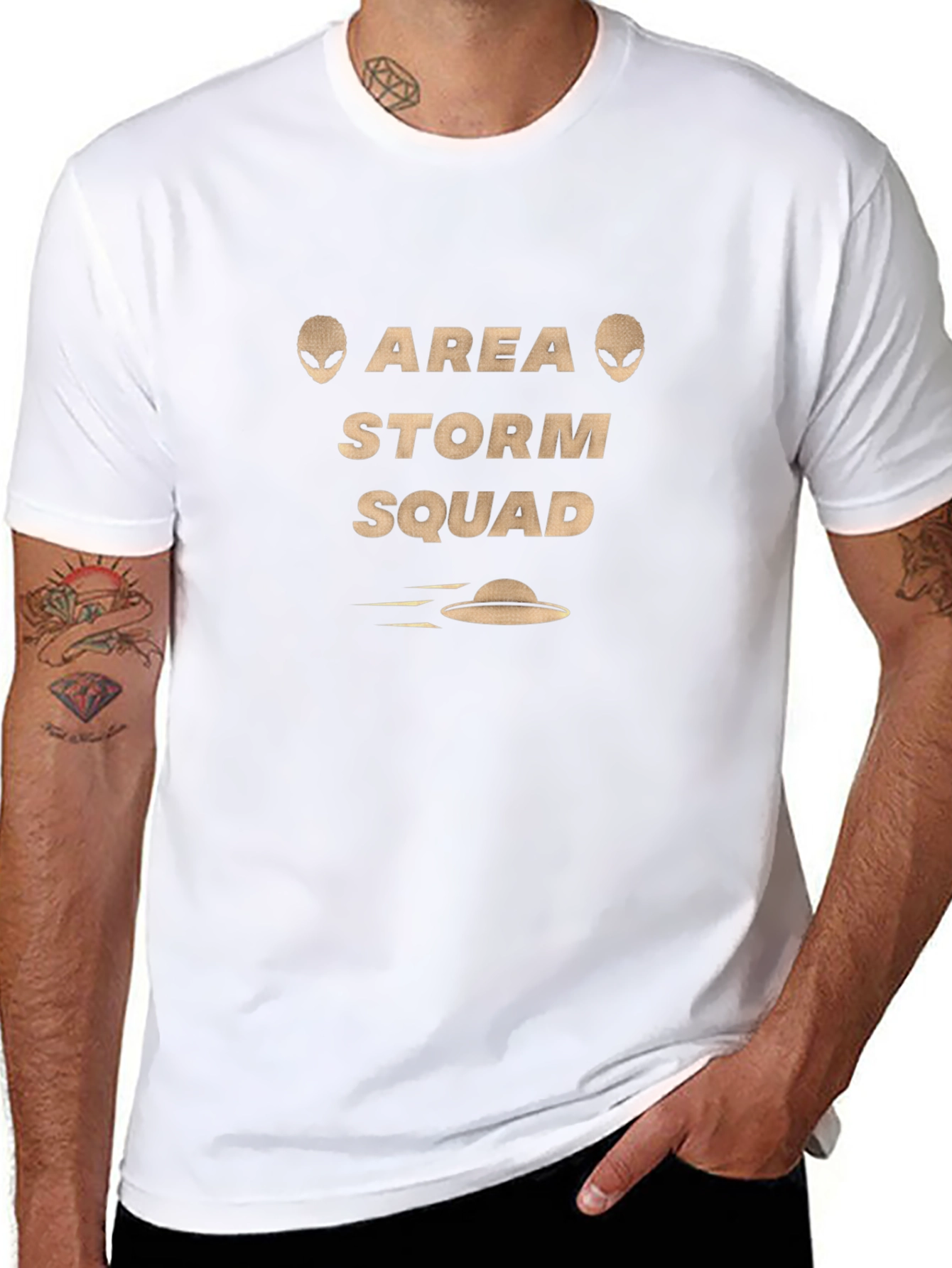 Area Storm Squad Black Graphic T-Shirt
