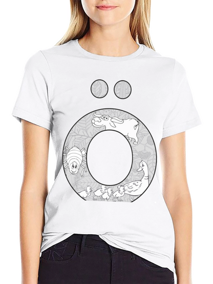 Nature Inspired Graphic Tee - Black Cotton Blend