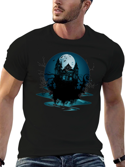 Haunted Mansion Graphic Tee - Spooky Style