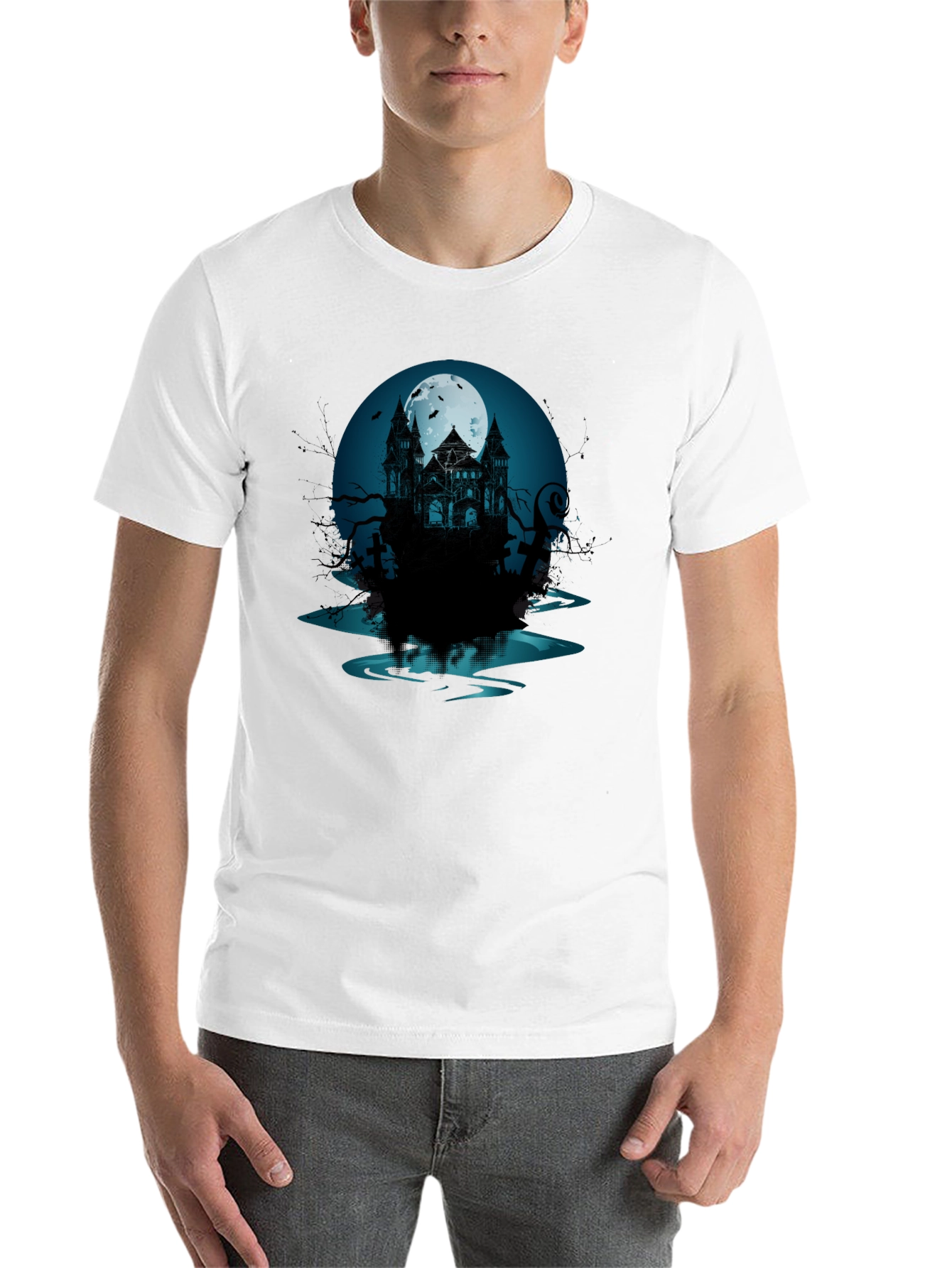 Haunted Mansion Graphic Tee - Spooky Style