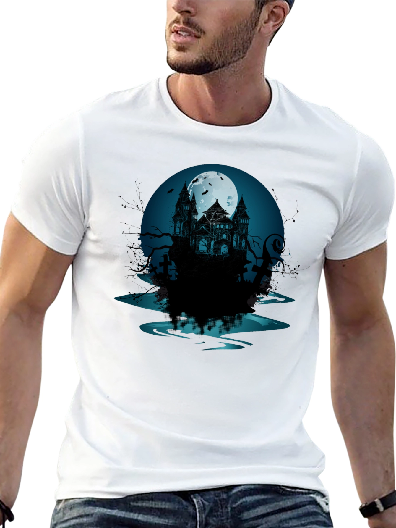Haunted Mansion Graphic Tee - Spooky Style
