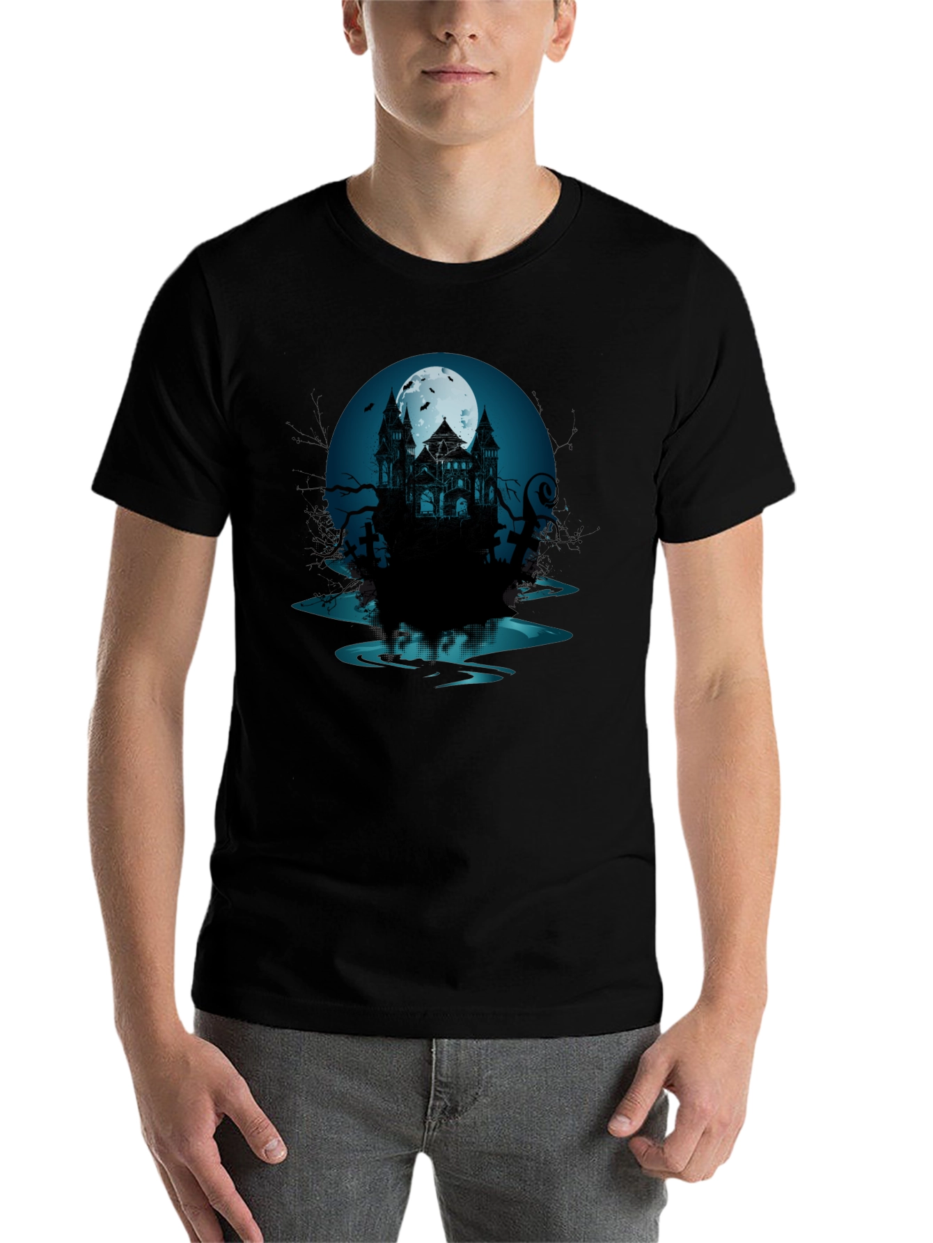Haunted Mansion Graphic Tee - Spooky Style