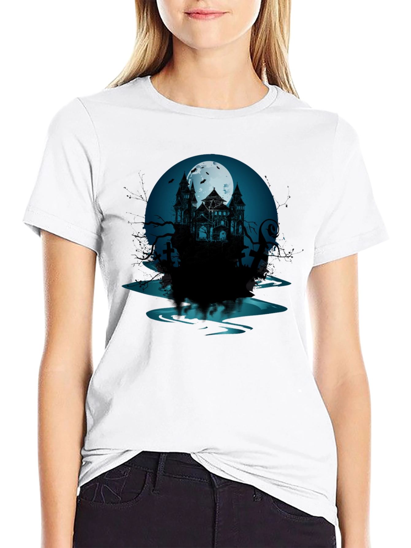 Haunted Mansion Graphic Tee - Spooky Style