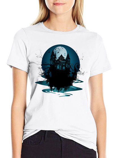Haunted Mansion Graphic Tee - Spooky Style