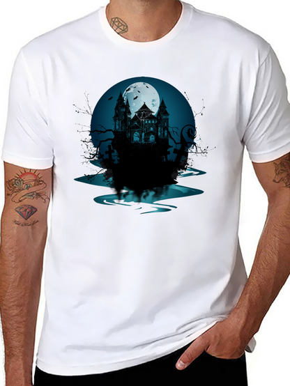 Haunted Mansion Graphic Tee - Spooky Style