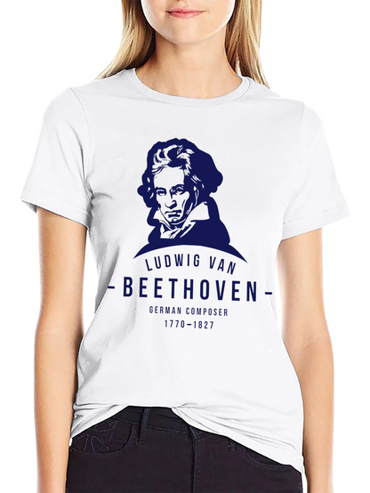 Ludwig van Beethoven Graphic Tee - Black