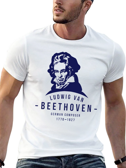 Ludwig van Beethoven Graphic Tee - Black