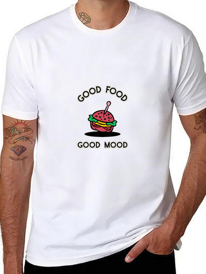 Good Food Good Mood Graphic Tee - Black