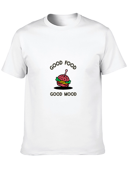 Good Food Good Mood Graphic Tee - Black