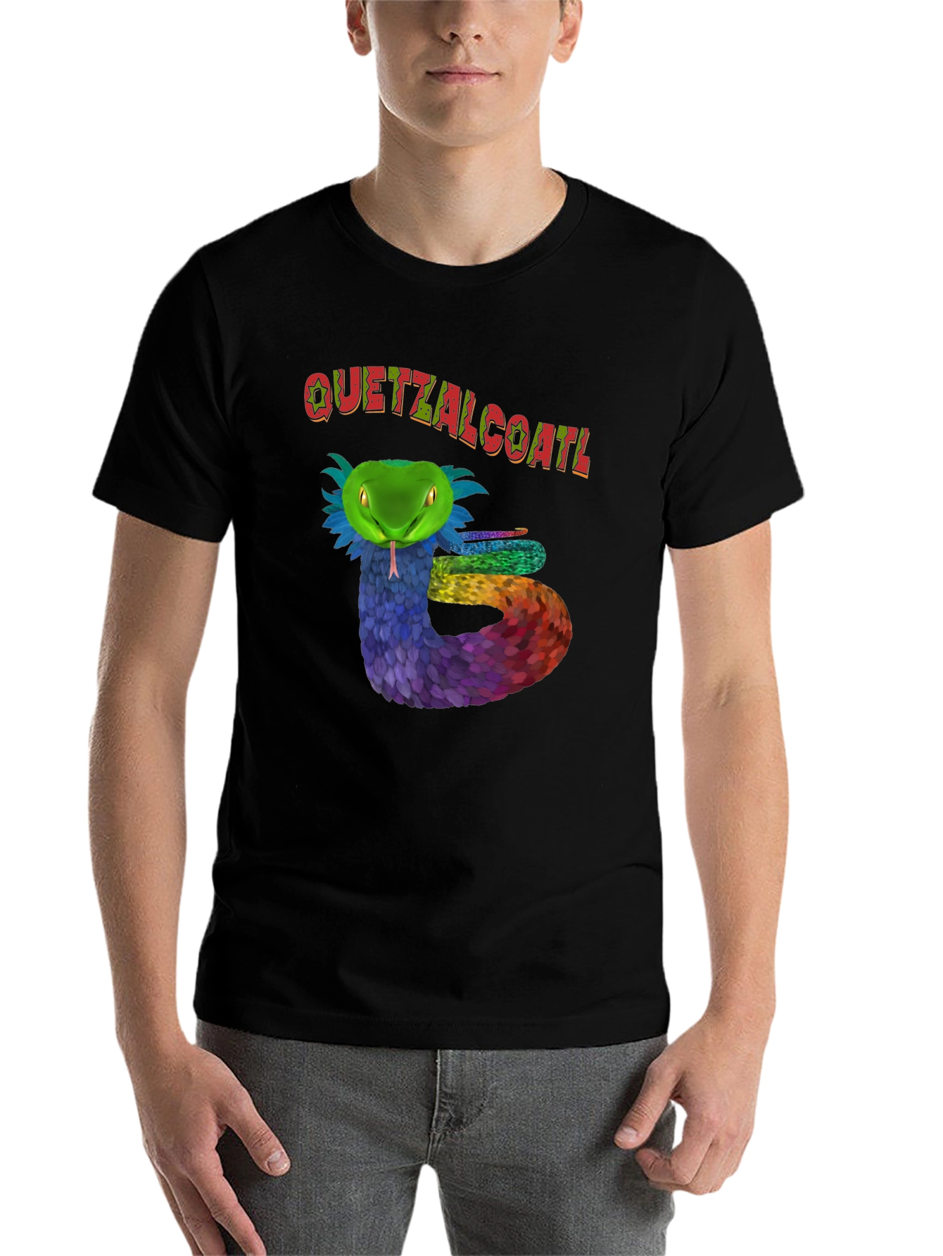 Quetzalcoatl Serpent Graphic T-Shirt