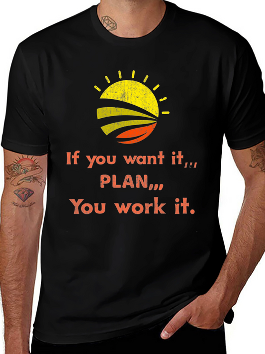 Inspirational Quote Graphic Tee - Black Cotton T-Shirt
