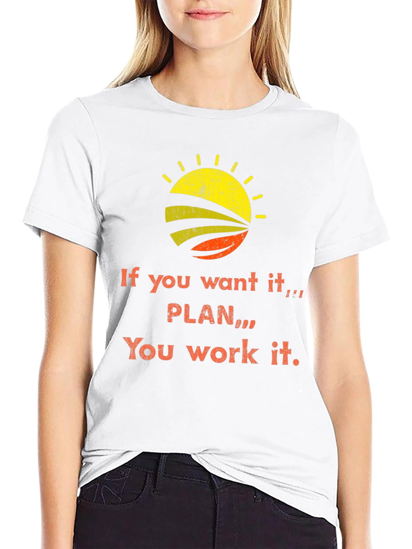 Inspirational Quote Graphic Tee - Black Cotton T-Shirt