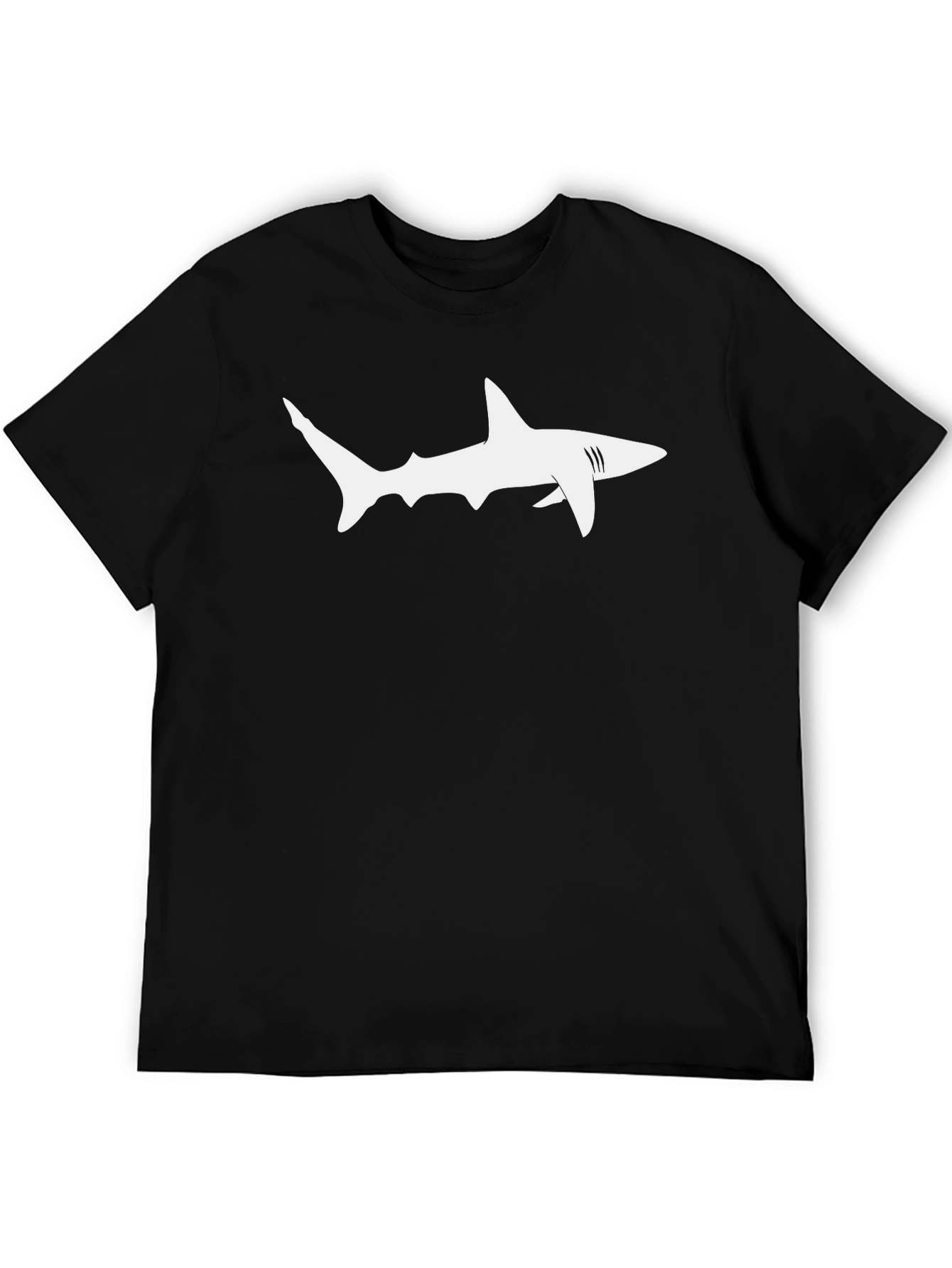 Shark Graphic Black T-Shirt - Mens Casual Style