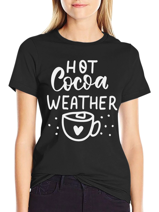 Hot Cocoa Weather Graphic Tee - Cozy Season