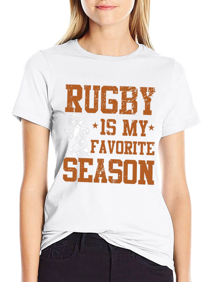 Rugby is My Favorite Season Graphic T-Shirt