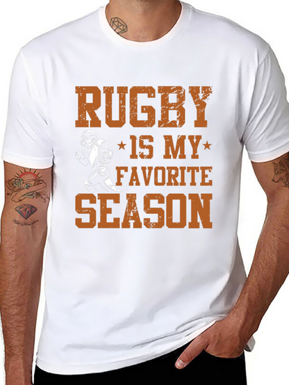 Rugby is My Favorite Season Graphic T-Shirt