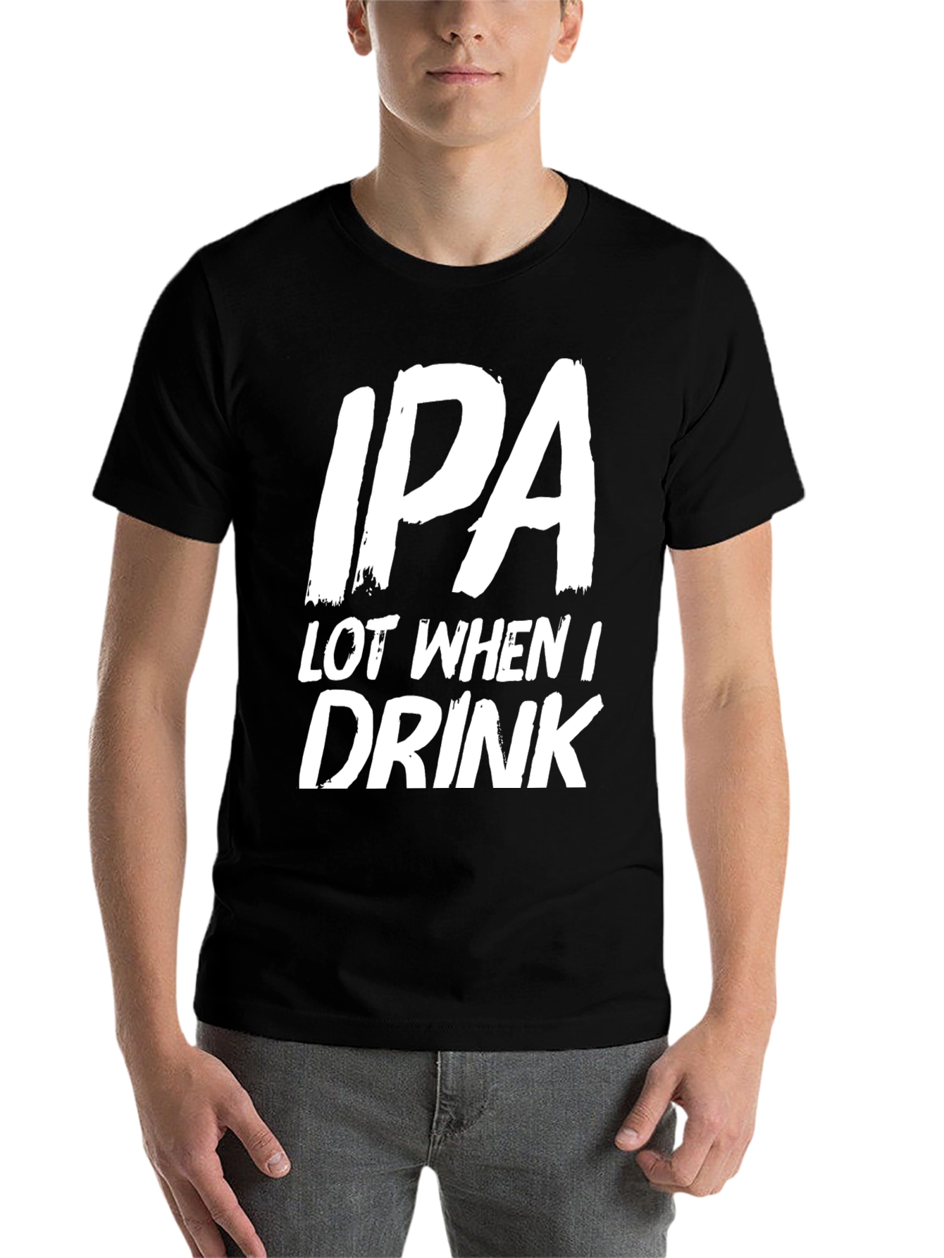Funny IPA Drinker T-Shirt - Black