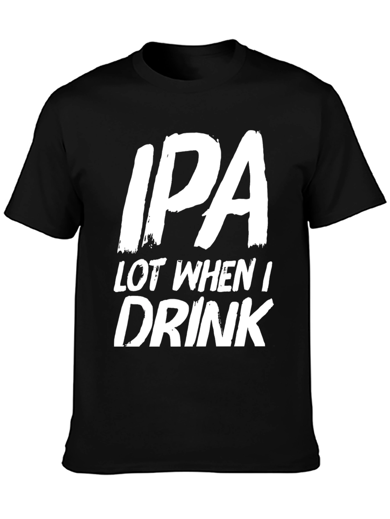 Funny IPA Drinker T-Shirt - Black