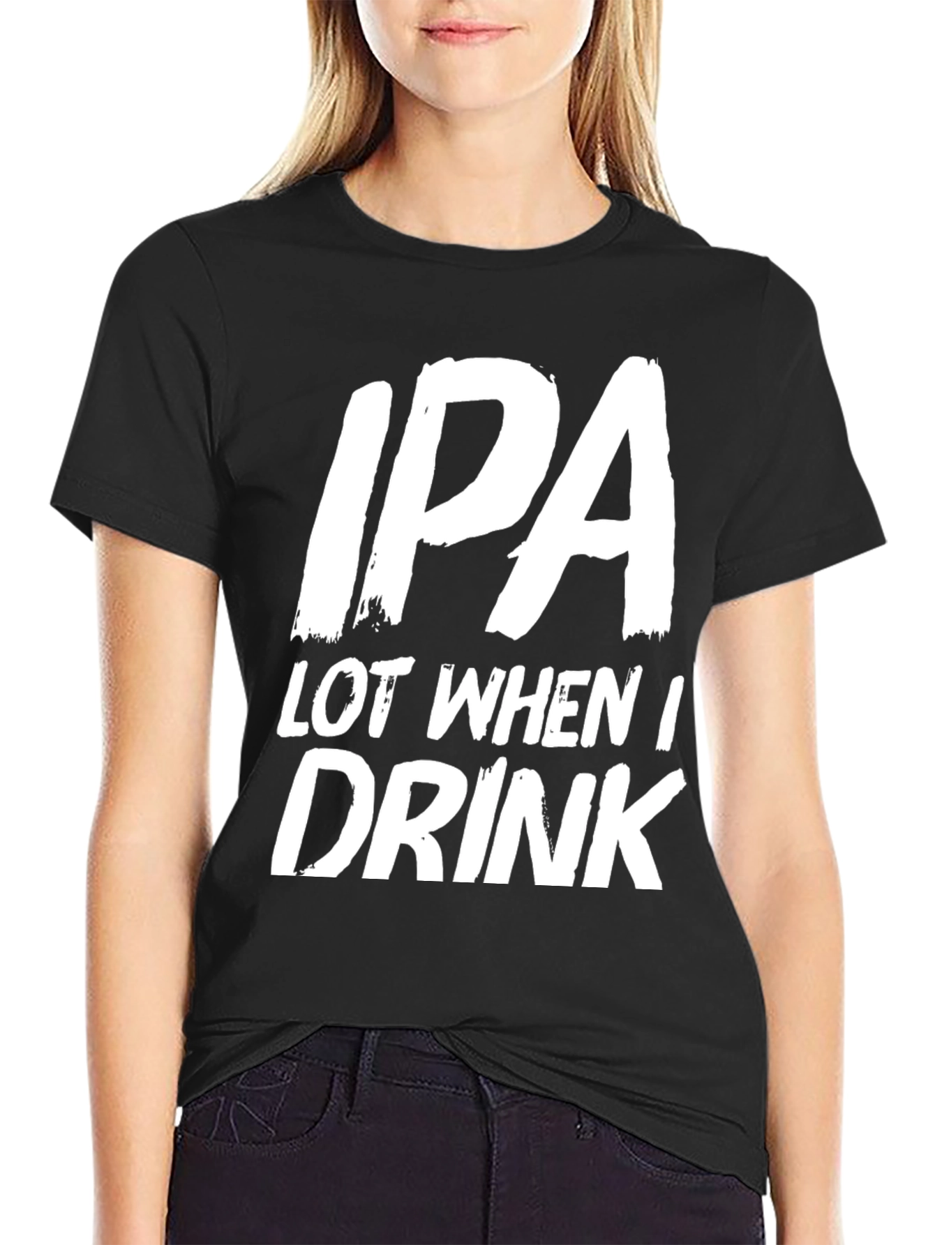 Funny IPA Drinker T-Shirt - Black