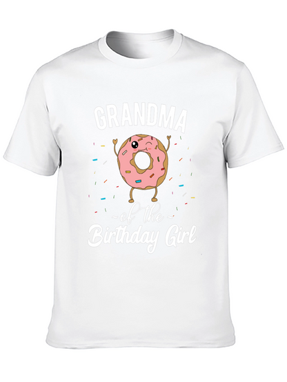 Grandma Birthday Girl Donut T-Shirt