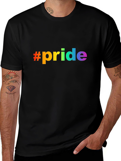 Pride Rainbow Graphic Tee - Black Unisex T-Shirt