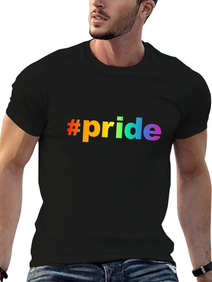 Pride Rainbow Graphic Tee - Black Unisex T-Shirt