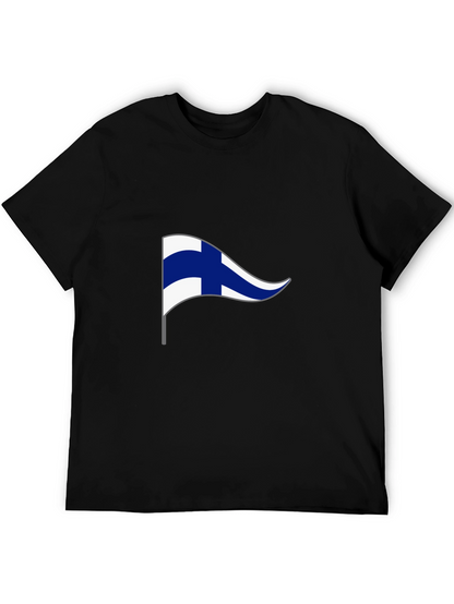 Finland Pennant Flag Graphic T-Shirt