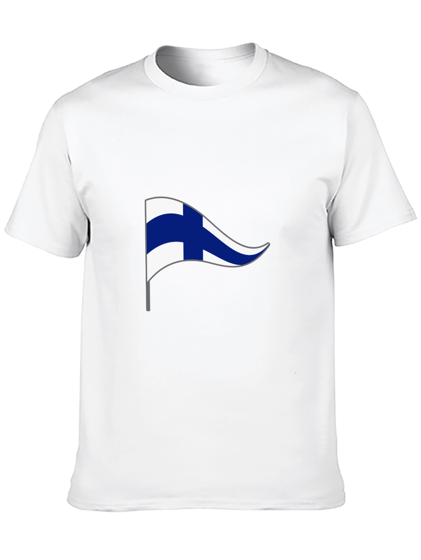 Finland Pennant Flag Graphic T-Shirt