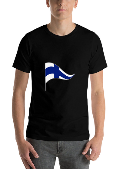 Finland Pennant Flag Graphic T-Shirt