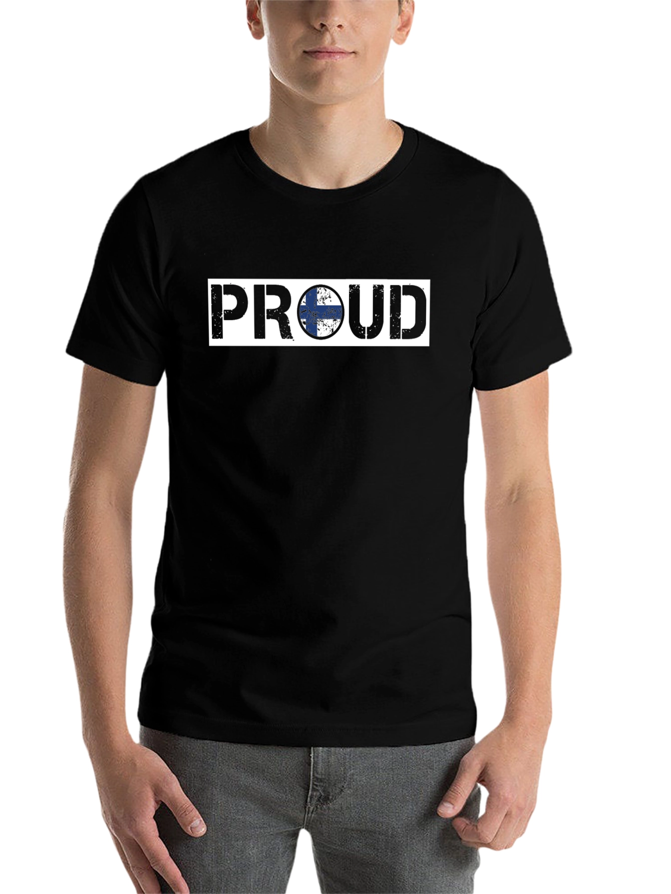 Proud Finland Flag Graphic T-Shirt