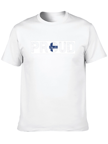 Proud Finland Flag Graphic T-Shirt