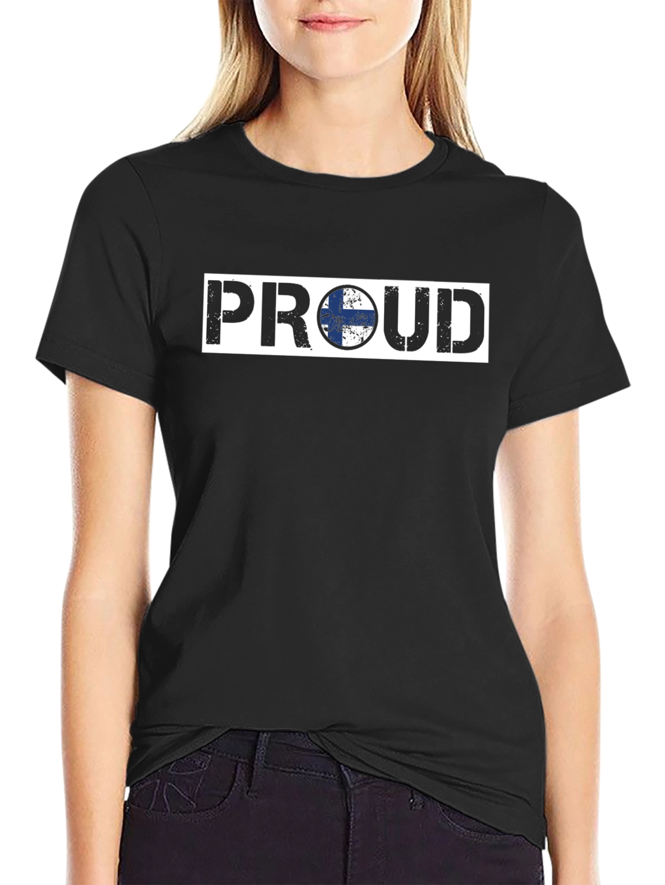 Proud Finland Flag Graphic T-Shirt