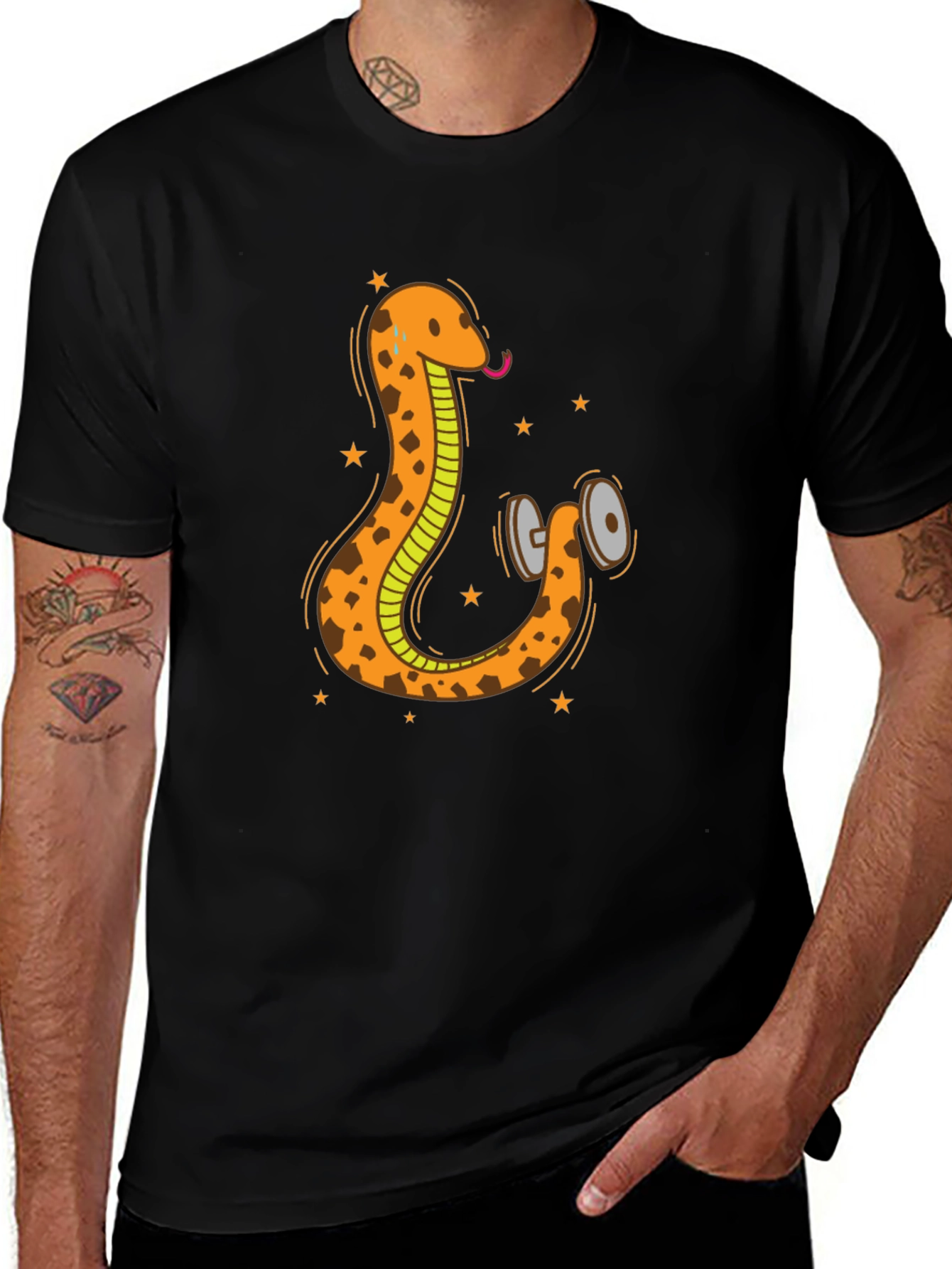 Snake Gym T-Shirt - Funny Workout Apparel