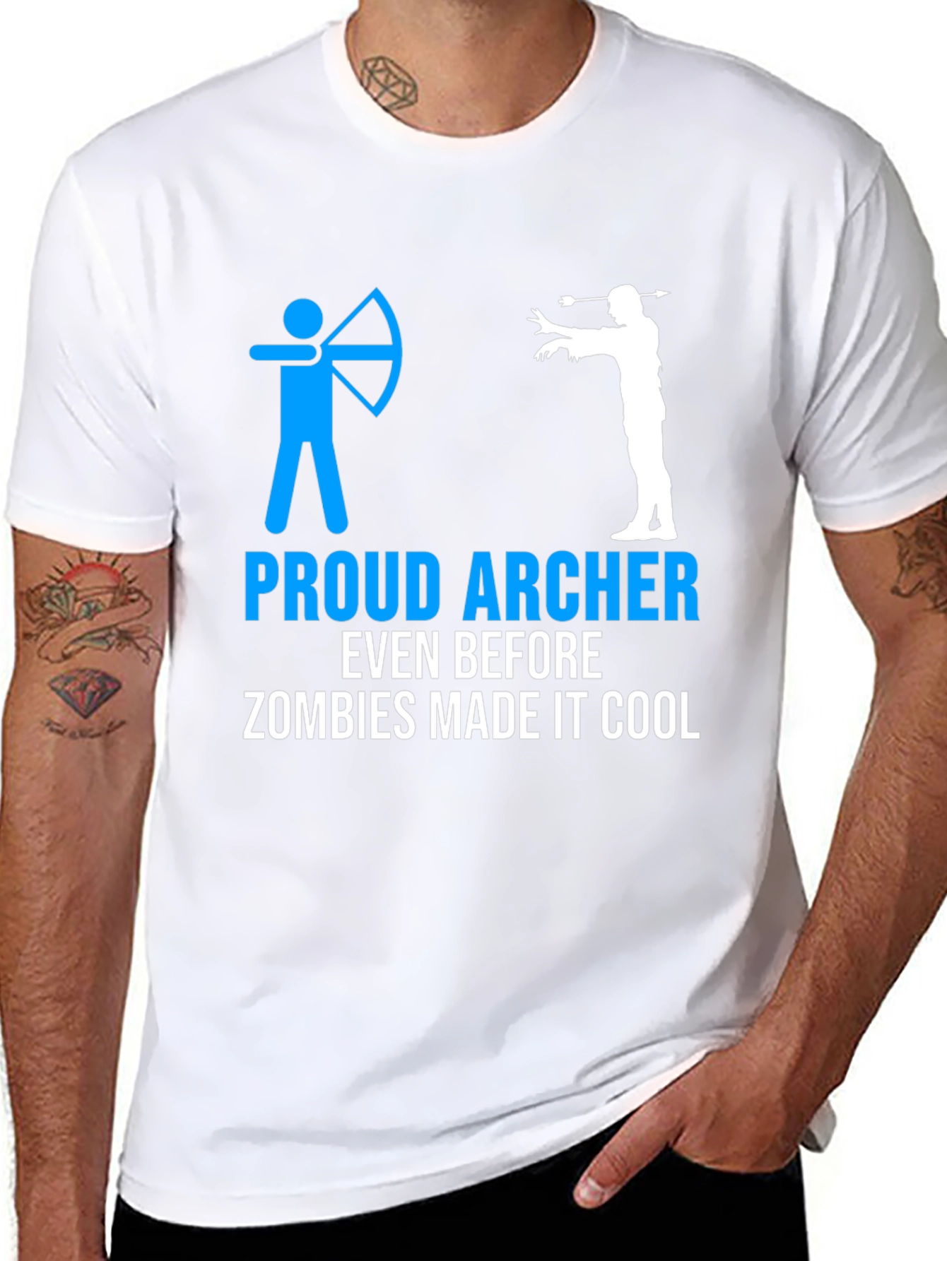 Proud Archer Zombie Humor T-Shirt